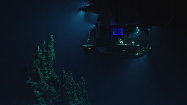Подводный аппарат Deep Discoverer во время экспедиции на дно Марианского желоба - اسپوتنیک ایران  