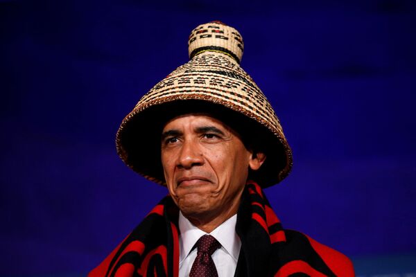 باراک اوباما، رئیس جمهور آمریکا در کنفرانس ملل قبیله ای در کاخ سفید - اسپوتنیک ایران  