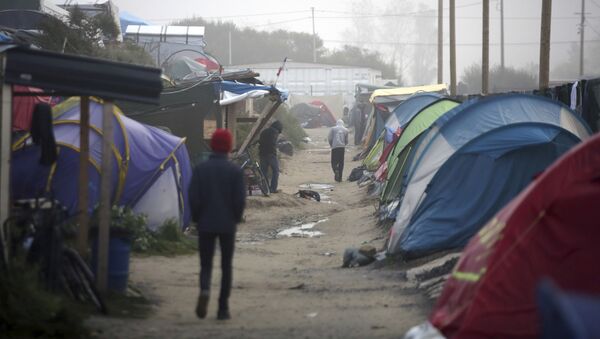 Лагерь беженцев в Кале, Франция - اسپوتنیک ایران  