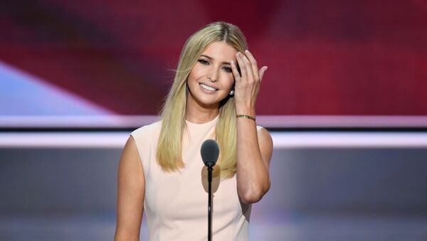 Republican presidential candidate Donald Trump's daughter Ivanka addresses delegates on the final night of the Republican National Convention, 2016 - اسپوتنیک ایران  