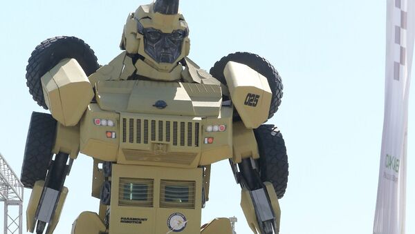 Робот-солдат на выставке вооружений SOFEX-2016 в Иордании - اسپوتنیک ایران  