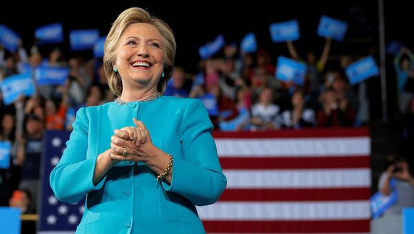 Кандидат в президенты США Хиллари Клинтон во время кампании в Огайо - اسپوتنیک ایران  