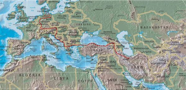 مسیر سفر - اسپوتنیک ایران  
