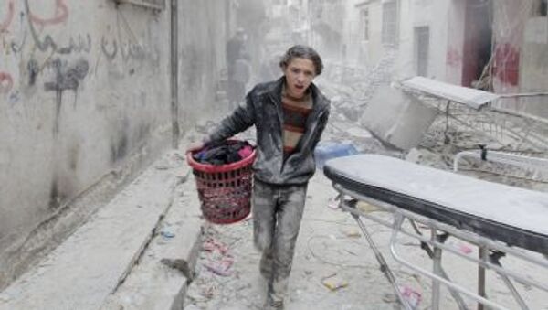 بیش از 65 نفر آسیب دیده در نتیجه گلوله باران شهر حلب در سوریه - اسپوتنیک ایران  