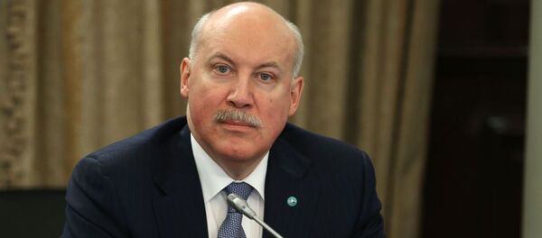 Генеральный секретарь ШОС Дмитрий Мезенцев Генеральный секретарь ШОС Дмитрий Мезенцев - اسپوتنیک ایران