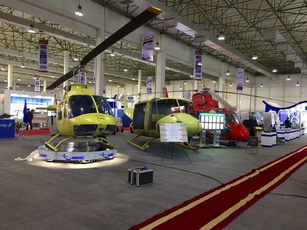 غرفه  شرکت دولتی بالگرد سازی ایران  « «Iran Helicopter Support and Renewal Company» در جزیره کیش - اسپوتنیک ایران  