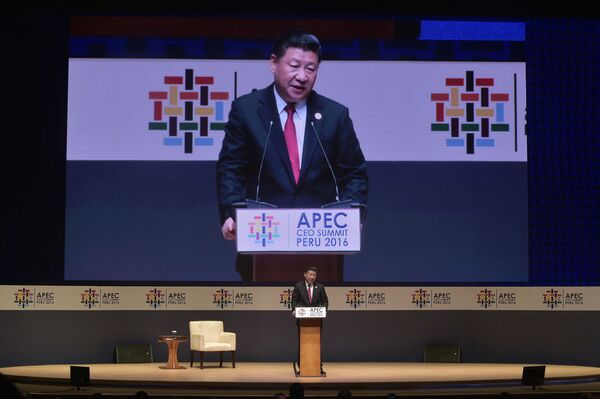 سخنرانی شی جین پینگ رئیس جمهور چین در اجلاس بین المللی آسیا – اقیانوسیه  در لیما پایتخت پرو - اسپوتنیک ایران  