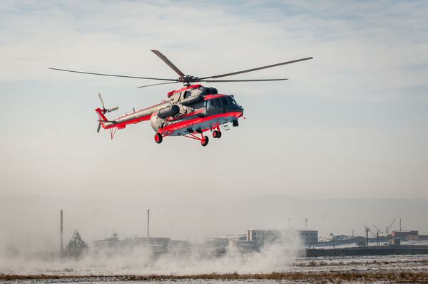 پرواز آزمایشی بالگرد  قطبی «  Mi-8AMTSH-VA  »  ساخت روسیه در کارخانه هواپیماسازی اولان اوده - اسپوتنیک ایران  