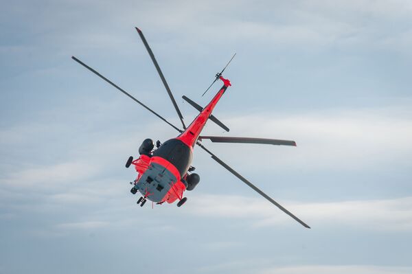پرواز آزمایشی بالگرد  قطبی «  Mi-8AMTSH-VA  »  ساخت روسیه - اسپوتنیک ایران  