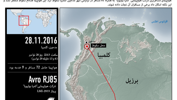 سقوط هواپیما در کلمبیا - اسپوتنیک ایران  