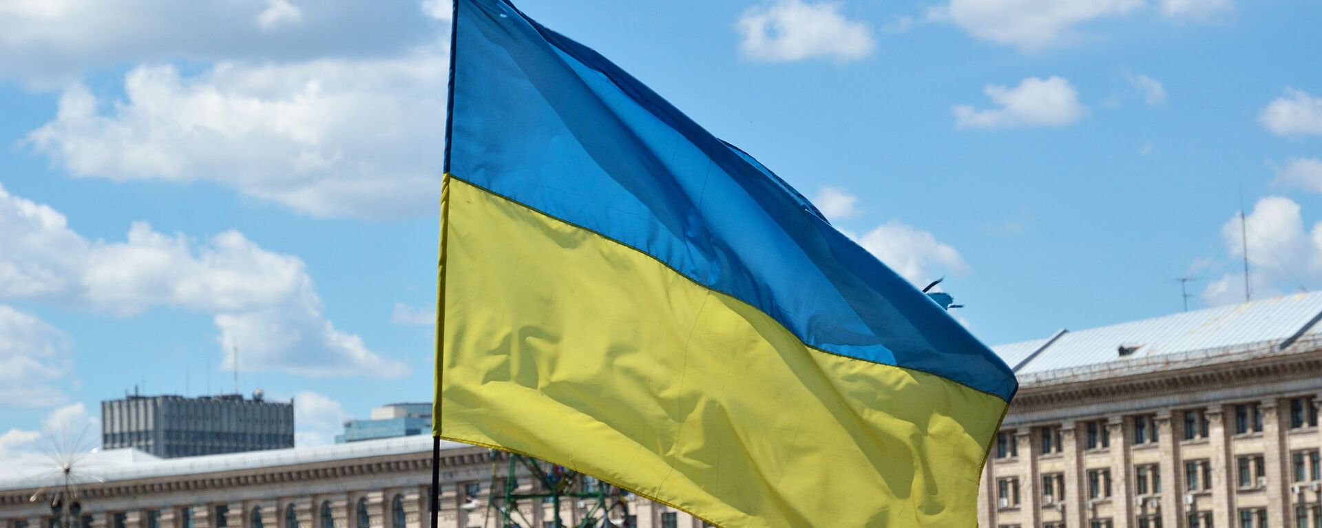 Флаг Украины на площади Независимости в Киеве - اسپوتنیک ایران  , 1920, 09.03.2022