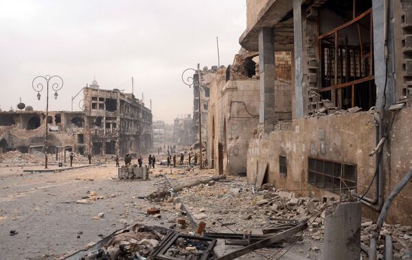 شهر قدیمی ویران شده در حلب، سال 2013 میلادی - اسپوتنیک ایران  