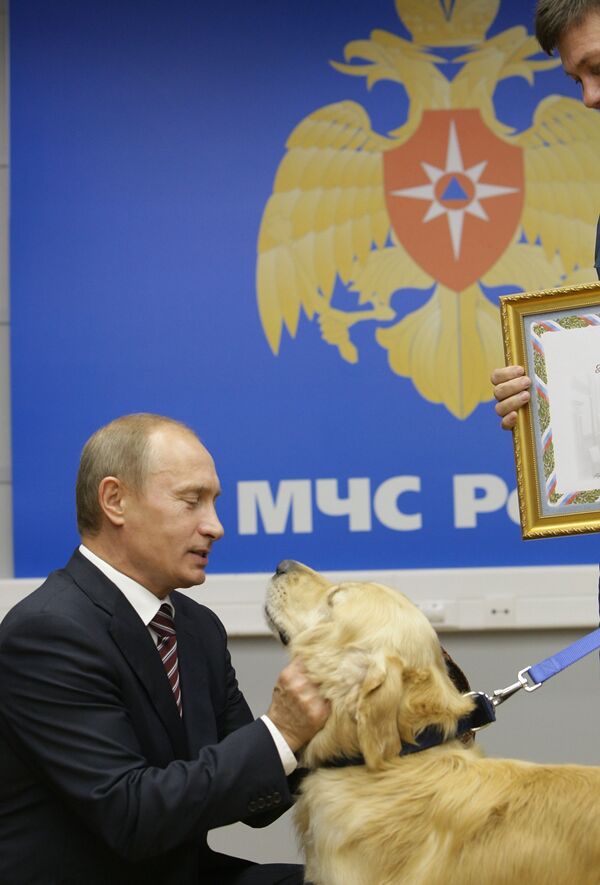 نخست وزیر ولادیمیر پوتین در مرکز ملی وزارت حوادث غیرمترقبه روسیه - اسپوتنیک ایران  