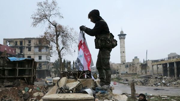 Военнослужащие в освобожденном квартале восточного Алеппо - اسپوتنیک ایران  