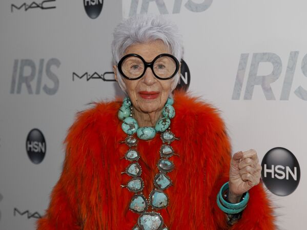 آیریس  بارل آپفل مدل  و طراح مد  95 ساله  آمریکایی - اسپوتنیک ایران  