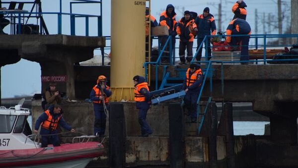 Поиски тел погибших в авиакатастрофе Ту-154 в Сочи у побережья Черного моря - اسپوتنیک ایران  
