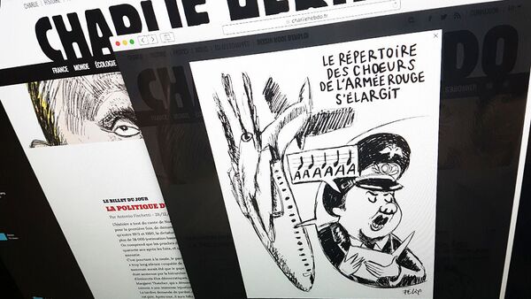 Карикатура Charlie Hebdo на авиакатастрофу Ту-154 в Сочи - اسپوتنیک ایران  