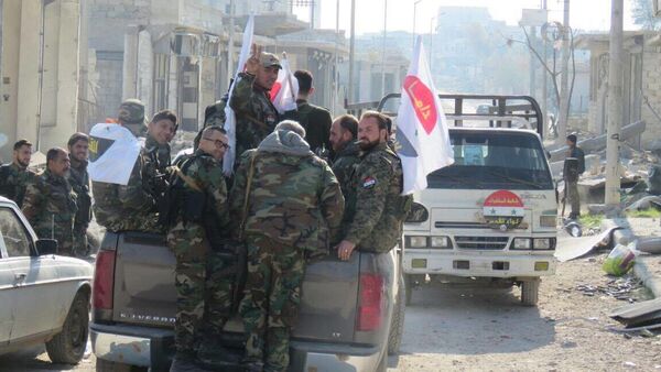 Сирийские военнослужащие в восточном Алеппо - اسپوتنیک ایران  