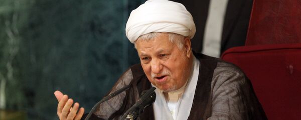 Former Iranian president and head of Iran's Assembly of Experts, Akbar Hashemi Rafsanjani, delivering a speech during a meeting of the top clerical body in Tehran. (File) - اسپوتنیک ایران  