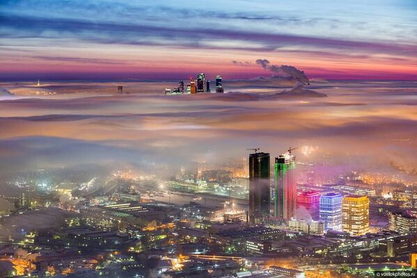 مسکو از بالکن برج « اوستانکینو» مسکو - اسپوتنیک ایران  