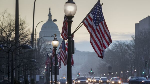The Capitol in Washington, is seen at dawn, Wednesday, Jan. 18, 2017, as the city prepares for Friday's inauguration of Donald Trump as president - اسپوتنیک ایران  