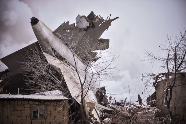 محل سقوط هواپیمای باری MyCargo Airlines در قرقیزستان - اسپوتنیک ایران  