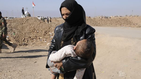 نساء الموصل الهاربات من داعش - سارة عبدالله - اسپوتنیک ایران  