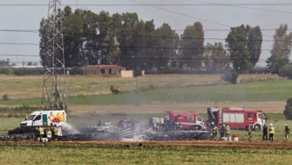 سقوط یک هواپیمای نظامی در اسپانیا - اسپوتنیک ایران  
