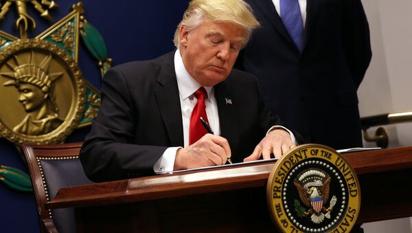 امضا فرمان مهاجرتی جدید آمریکا توسط ترامپ - اسپوتنیک ایران  