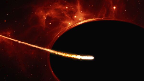 Изображение вращающейся черной дыры, которая поглощает звезду, подошедшую слишком близко - اسپوتنیک ایران  