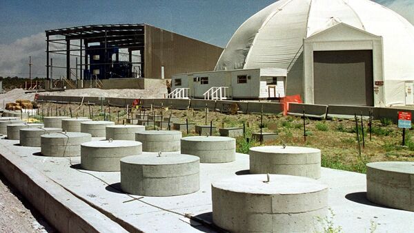 Хранилища низкоуровневых радиоактивных отходов в Национальной ядерной лаборатории США в Лос-Аламосе - اسپوتنیک ایران  