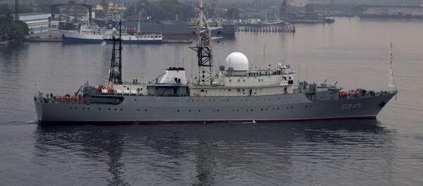 رسانه ها از گشت زنی یک کشتی روسی در نزدیکی پایگاه زیردریایی های آمریکا خبر دادند - اسپوتنیک ایران  