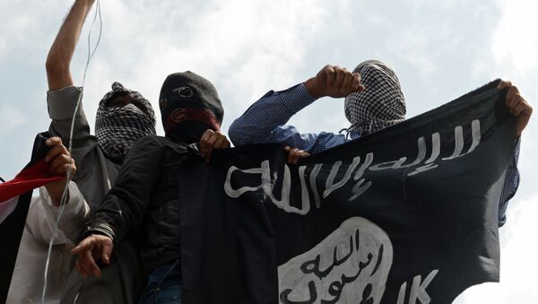 پرچم سیاه داعش - اسپوتنیک ایران  