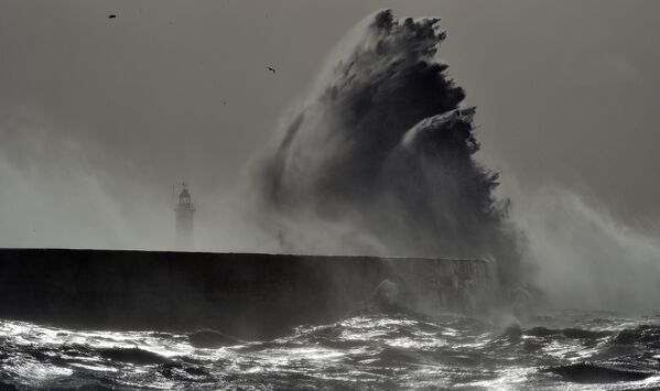 طوفان « دوریس» در سواحل جنوبی انگلستان - اسپوتنیک ایران  