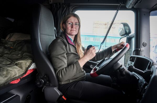یوگنیا مارکووا، راننده تریلی سنگین - اسپوتنیک ایران  