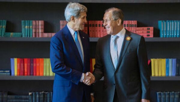 دیدار سرگی لاوروف ، وزیر امور خارجه روسیه و جون کری  وزیر امور خارجه آمریکا در سوچی - اسپوتنیک ایران  