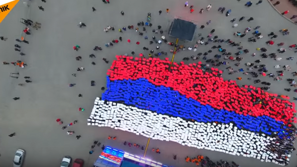 جشن سومین سالگرد الحاق کریمه به روسیه توسط دانش آموزان (ویدئو) - اسپوتنیک ایران  