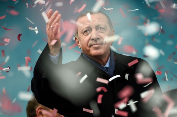 رجب طیب اردوغان رئیس جمهور ترکیه در نشست استامبل - اسپوتنیک ایران  