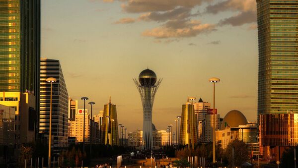 Astana golden hour. Kazakhstan - اسپوتنیک ایران  