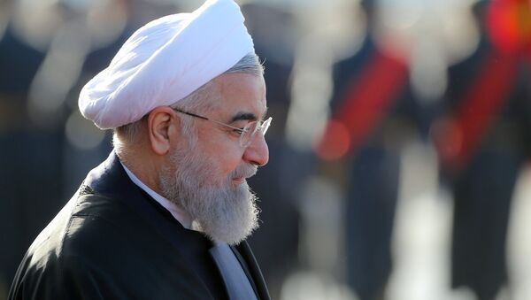 Прилет президента Ирана Х. Рухани в Москву - اسپوتنیک ایران  