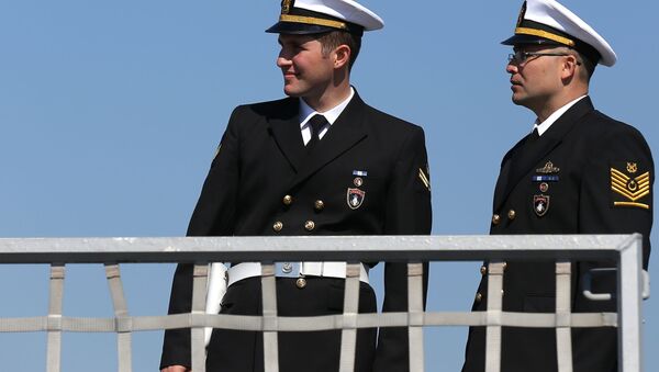 Моряки корвета Бююкада во время визита кораблей ВМС Турции в Новороссийск - اسپوتنیک ایران  