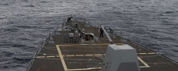 کشتی جنگی آمریکا در دریای چین جنوبی - اسپوتنیک ایران  