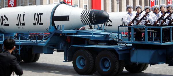 رونمایی از موشک بالستیک زیر دریایی کره شمالی رونمایی از موشک بالستیک زیر دریایی کره شمالی - اسپوتنیک ایران