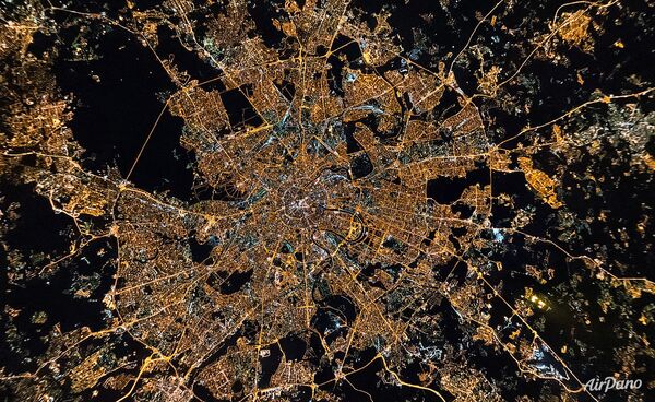 منظره هوایی مرکز مسکو از فضا - اسپوتنیک ایران  