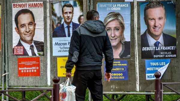 انتخابات فرانسه: لو پن و ماکرون به دور دوم انتخابات راه یافته اند - اسپوتنیک ایران  