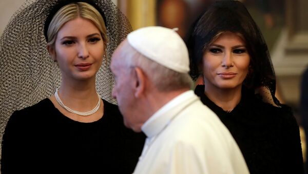 Melania Trump-Ivanka Trump-Papa Francis - اسپوتنیک ایران  