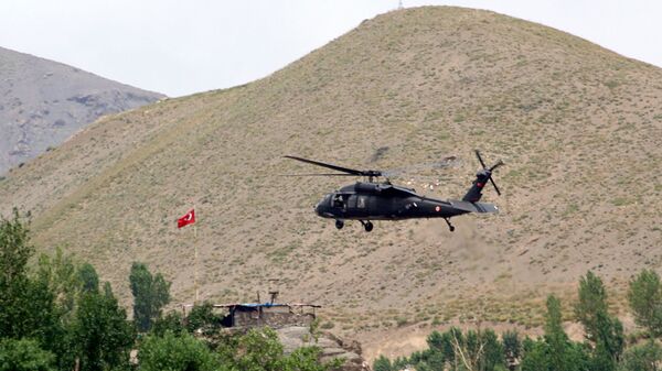 Вертолет турецких сил безопасности на юго-востоке Турции - اسپوتنیک ایران  