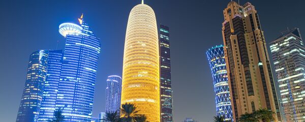 Ночной вид столицы Катара Дохи - اسپوتنیک ایران  