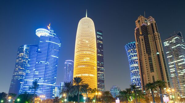 Ночной вид столицы Катара Дохи - اسپوتنیک ایران  