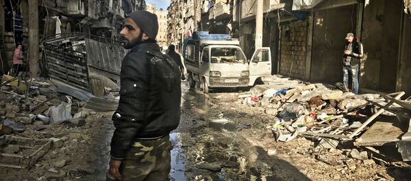 تروریست ها در سوریه در حال برنامه ریزی برای حمله شیمیایی به سراقب هستند تروریست ها در سوریه در حال برنامه ریزی برای حمله شیمیایی به سراقب هستند - اسپوتنیک ایران